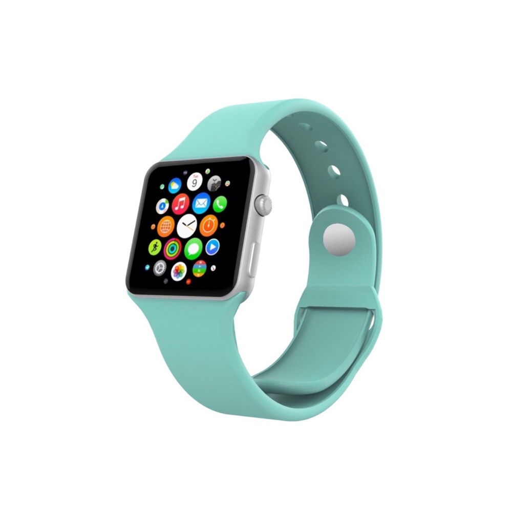 Mint Silicone Sport Apple Watch Band